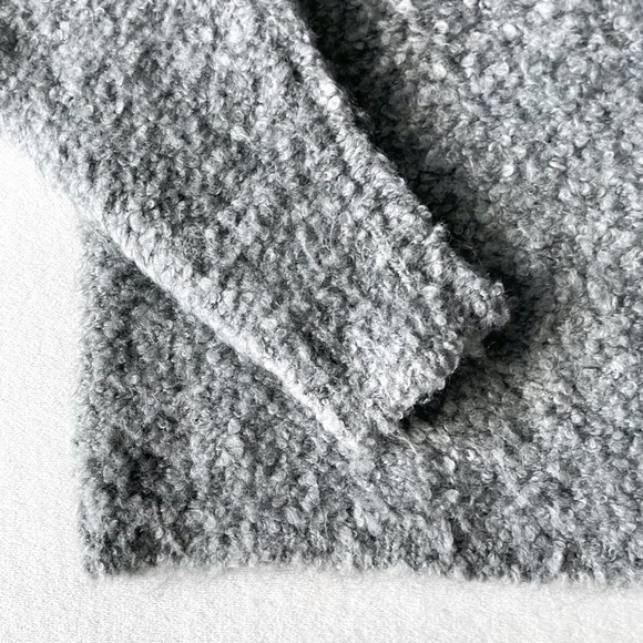 Aritzia • Wilfred • Boucle Sweater • Teddy • Grey • Boyfriend-cut - Picture 8 of 13